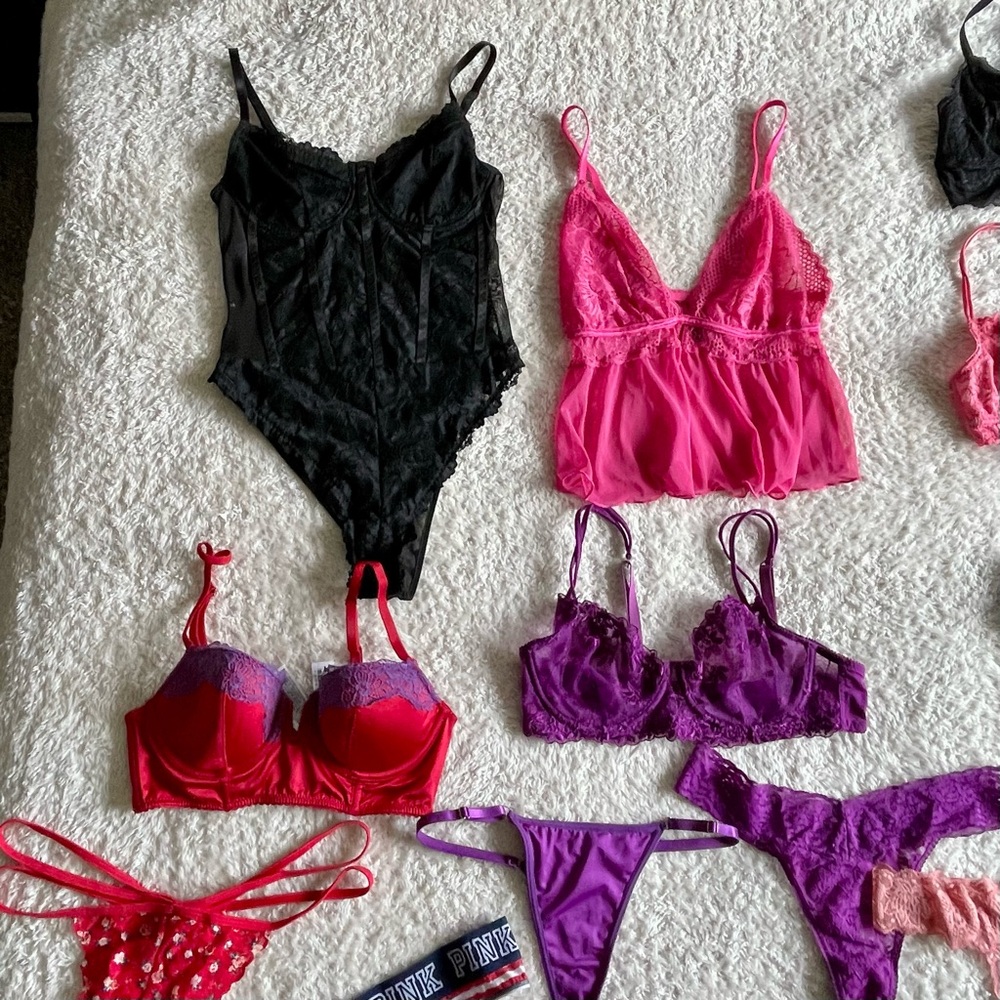 19 Pc Lot of Victoria's Secret & PINK Intimates Reseller Bundle Bras Panties - Picture 5 of 13